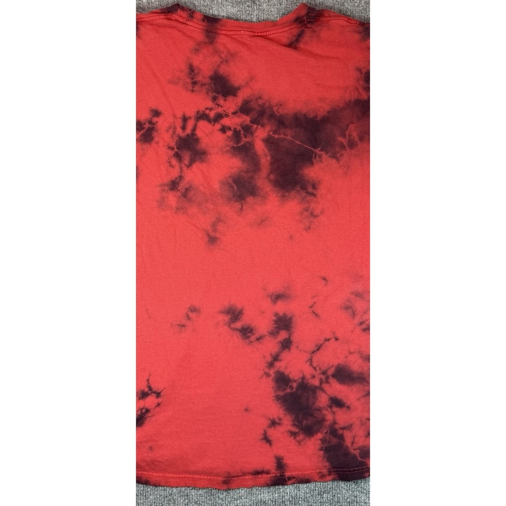 Pac-Man‎ Tie Dye Graphic T Shirt Mens XL Red Black Bandai Namco Streetwear Tee - Picture 9 of 9